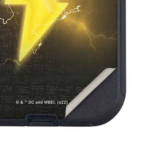 DC Comics Black Adam Lightning Bolt Otterbox Defender iPhone Skin