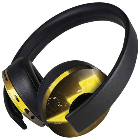 DC Comics Black Adam Lightning Bolt PlayStation 4 Gold Wireless Headset Skin