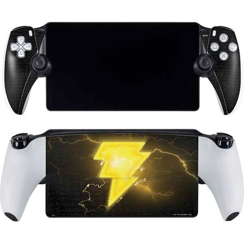 DC Comics Black Adam Lightning Bolt PlayStation Portal Remote Player Skin