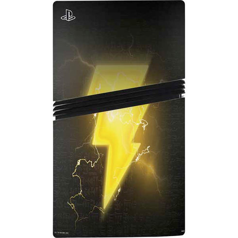 DC Comics Black Adam Lightning Bolt PS5 Pro Console Skin