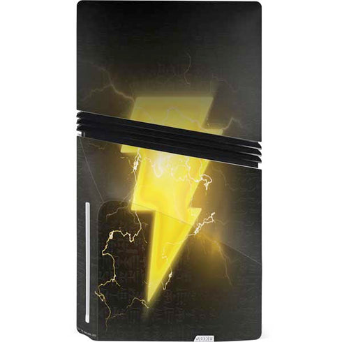 DC Comics Black Adam Lightning Bolt PS5 Pro Disk Bundle Skin