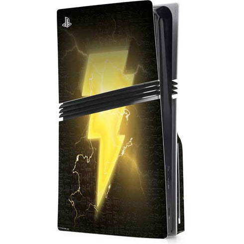 DC Comics Black Adam Lightning Bolt PS5 Pro Disk Console Skin