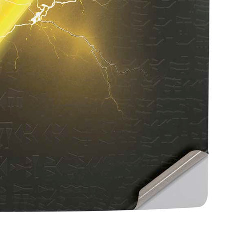 DC Comics Black Adam Lightning Bolt PS5 Pro Disk Console Skin