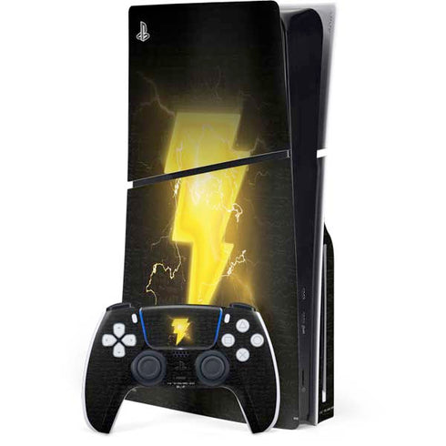 DC Comics Black Adam Lightning Bolt PlayStation PS5 Skins