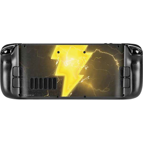 DC Comics Black Adam Lightning Bolt Steam Deck Handheld Gaming Computer OLED Skin