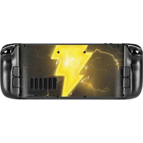 DC Comics Black Adam Lightning Bolt Steam Deck Handheld Gaming Computer Skin