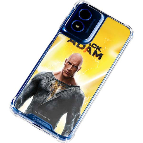 DC Comics Black Adam Movie Charcater Poster Moto G Play 4G (2024) Clear Case