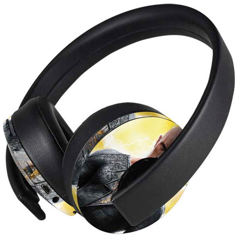 DC Comics Black Adam Movie Charcater Poster PlayStation 4 Gold Wireless Headset Skin