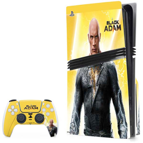 DC Comics Black Adam Movie Charcater Poster PS5 Pro Disk Bundle Skin