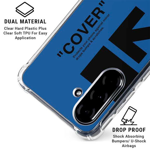 Black and Blue Arrows Galaxy A36 5G Clear Case