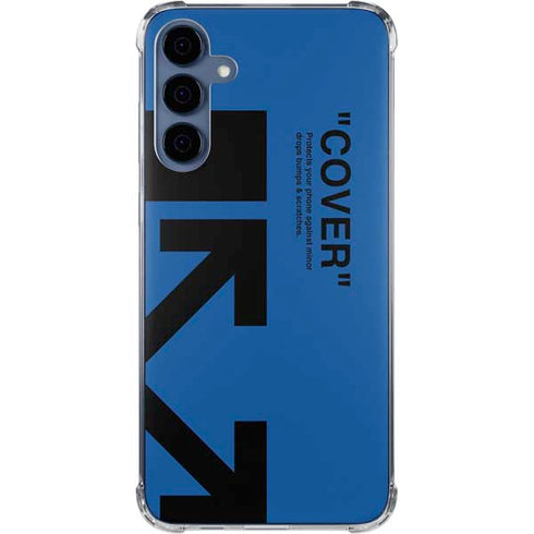 Black and Blue Arrows Galaxy A55 5G Clear Case