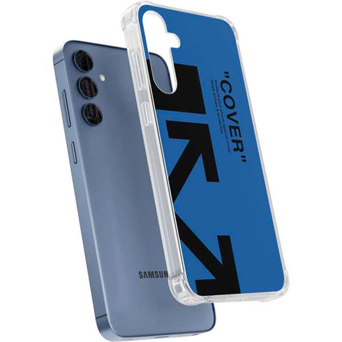 Black and Blue Arrows Galaxy A55 5G Clear Case
