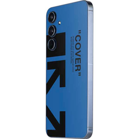 Black and Blue Arrows Galaxy A55 5G Skin