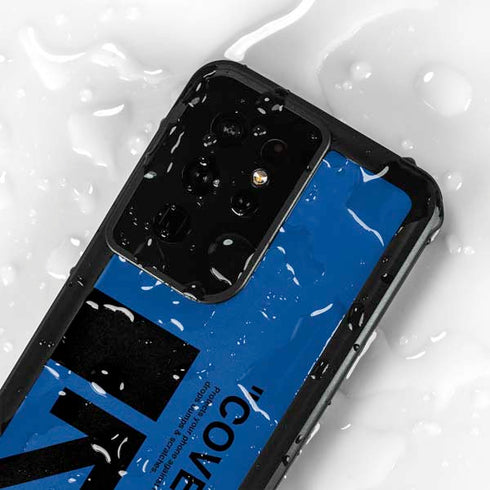 Black and Blue Arrows Galaxy S24 Ultra Waterproof Case