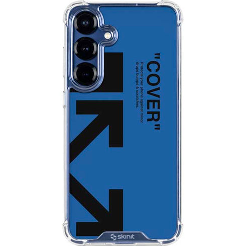 Black and Blue Arrows Galaxy S25 Clear Case