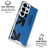 Black and Blue Arrows Galaxy S25 Ultra Clear Case