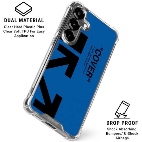 Black and Blue Arrows Galaxy S26 Clear Case