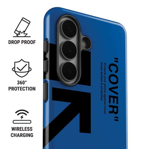 Black and Blue Arrows Galaxy S26 Impact Case