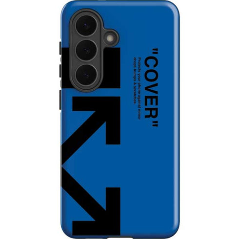 Black and Blue Arrows Galaxy S26 Plus Impact Case