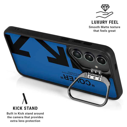 Black and Blue Arrows Galaxy S26 Plus Kickstand Case