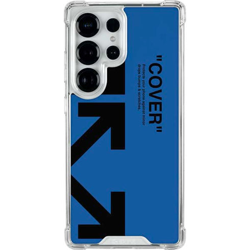 Black and Blue Arrows Galaxy S26 Ultra Clear Case