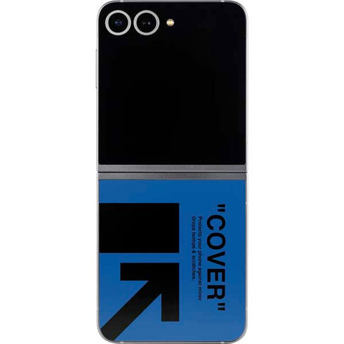 Black and Blue Arrows Galaxy Z Flip6 Skin