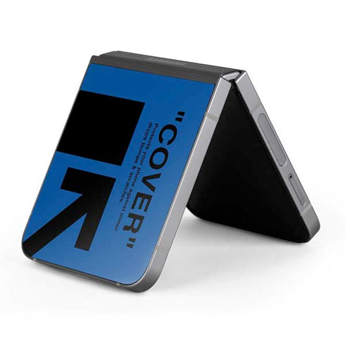 Black and Blue Arrows Galaxy Z Flip6 Skin