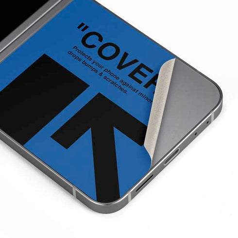 Black and Blue Arrows Galaxy Z Flip6 Skin