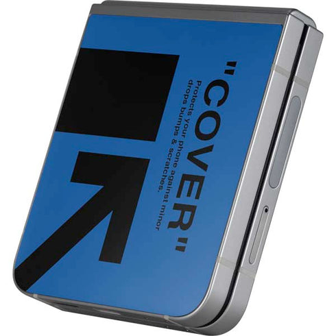 Black and Blue Arrows Galaxy Z Flip6 Skin