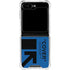 Black and Blue Arrows Galaxy Z Flip6 Clear Case
