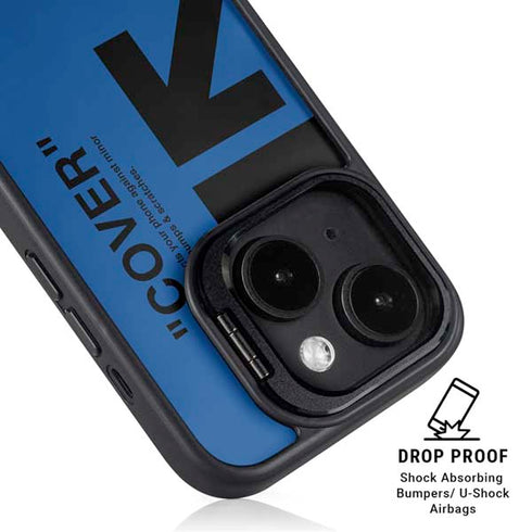 Black and Blue Arrows iPhone 13 Kickstand Case