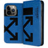 Black and Blue Arrows iPhone 13 Pro Folio Case