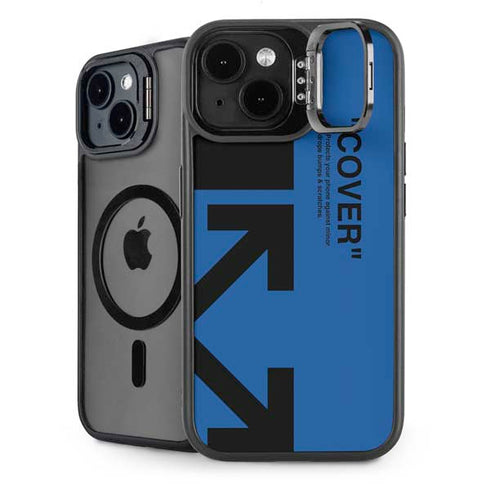 Black and Blue Arrows iPhone 14 Kickstand Case