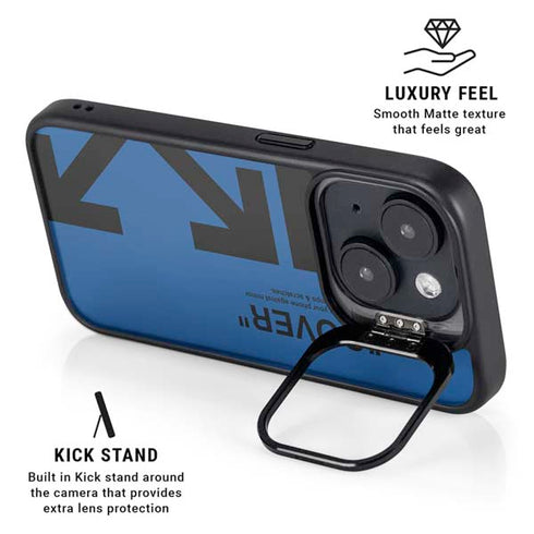 Black and Blue Arrows iPhone 14 Plus Kickstand Case