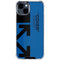 Black and Blue Arrows iPhone 15 Clear Case