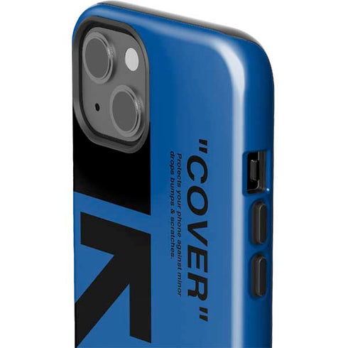 Black and Blue Arrows iPhone 15 Impact Case