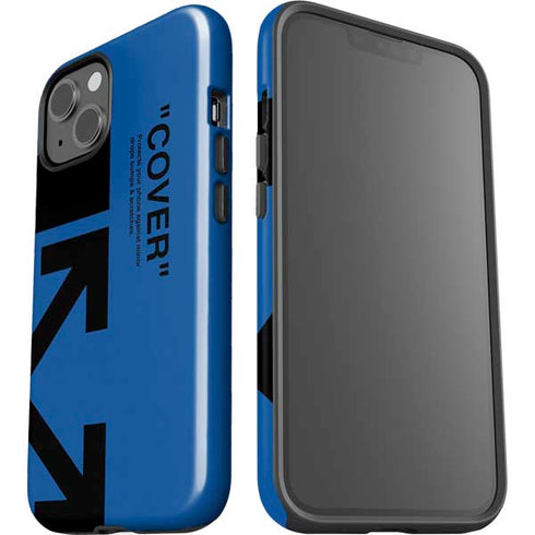 Black and Blue Arrows iPhone 15 Impact Case