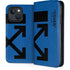 Black and Blue Arrows iPhone 15 Plus Folio Case