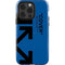 Black and Blue Arrows iPhone 15 Pro Impact Case