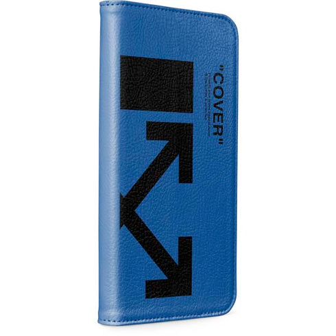 Black and Blue Arrows iPhone 15 Pro Max Folio Case
