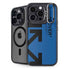 Black and Blue Arrows iPhone 15 Pro Max Kickstand Case