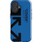 Black and Blue Arrows iPhone 16 Plus Impact Case