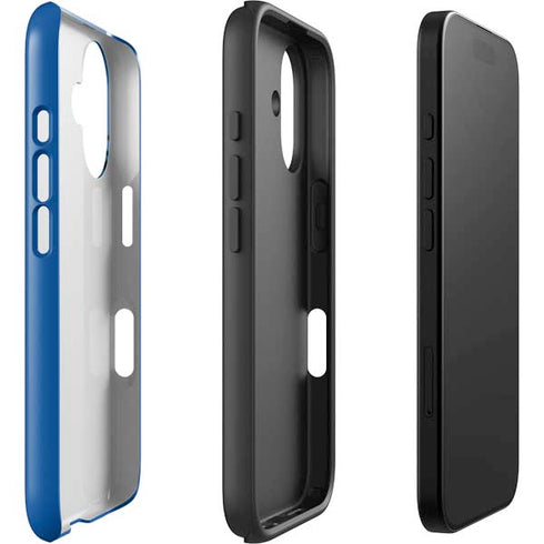Black and Blue Arrows iPhone 16 Plus Impact Case