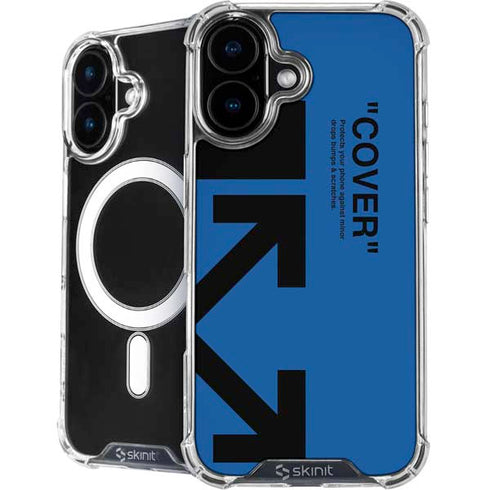 Black and Blue Arrows iPhone 16 Plus MagSafe Case