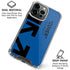 Black and Blue Arrows iPhone 16 Pro Clear Case