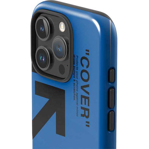 Black and Blue Arrows iPhone 16 Pro Impact Case