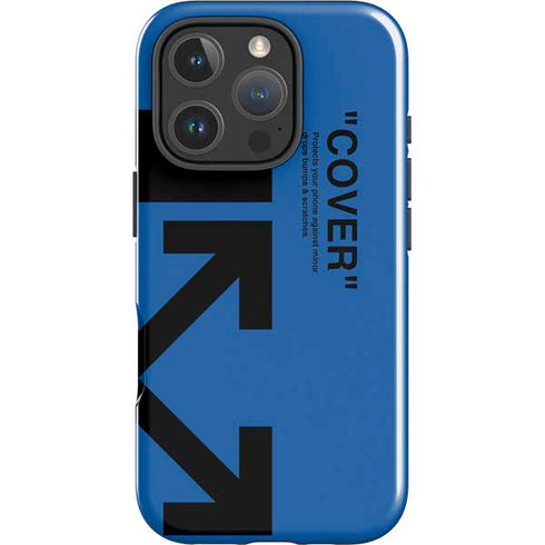 Black and Blue Arrows iPhone 16 Pro Max Impact Case