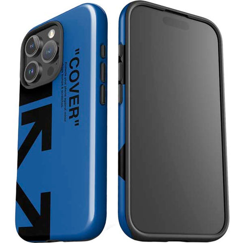 Black and Blue Arrows iPhone 16 Pro Max Impact Case