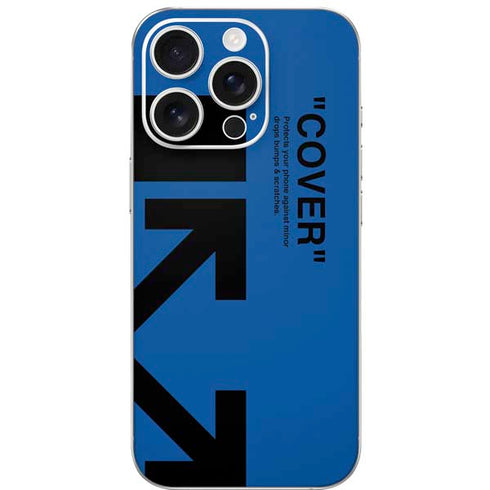 Black and Blue Arrows iPhone 16 Pro Skin