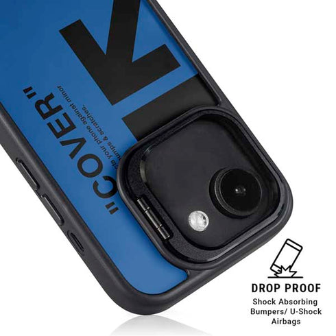 Black and Blue Arrows iPhone 16e Kickstand Case